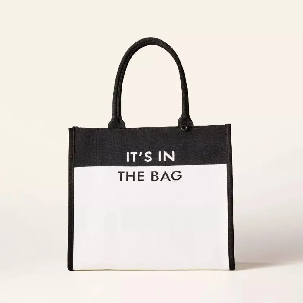 NWT Kate Spade‎ X Target Women's Large Polka Dot Tote Bag Black & White Chic